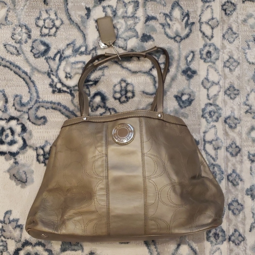 Coach metallic purse